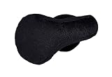 180s Womens Ladies Lush Fleece Adjustable Ear Warmers (Black)