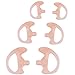 Replacement Earmold Earbud Earplug for M0torola Kenwood Two-Way Radio Air Acoustic Coil Tube Audio Kits (Pink, 3 Pairs-Small,Medium,Large)