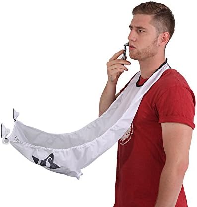 Artisanates Beard Catcher Apron, Perfect Cape for Beard Shaving with Suction Cups,Prevents Stubble and Clipping Mess from Clogging Sink Drains while Trimming