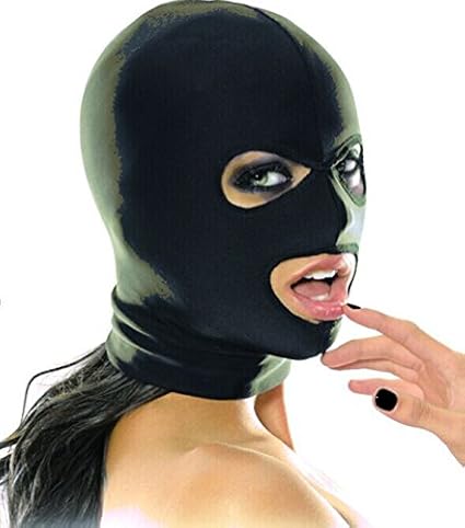 Starke elastische Spandex-Maske mit offenen Augen und Mund Löcher