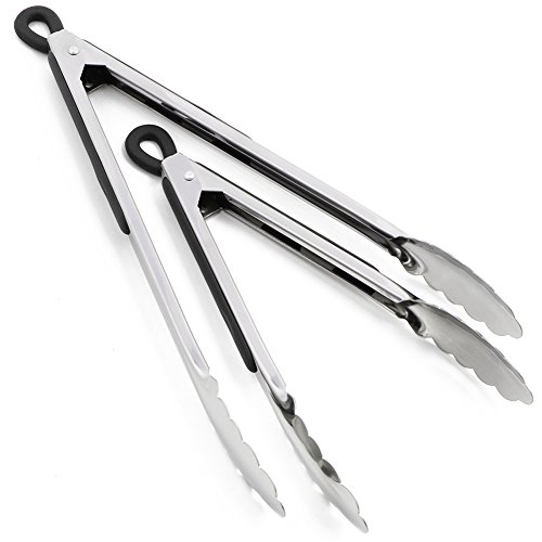 Stainless Steel Kitchen Tongs, MANLEHOM 9
