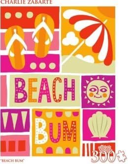 Andrew + Blaine 300 Pcs Jigsaw Puzzle of Beach Bum By Charlie Zabarted