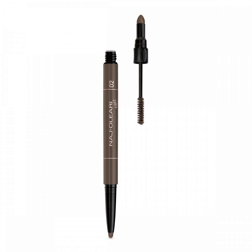 NAJ-OLEARI 3in1 Perfect Brow Pencil Make-up Face 02 Castane
