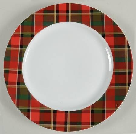 Amazon Com Pottery Barn Tartan Plaid Dinner Plate Set Of 4