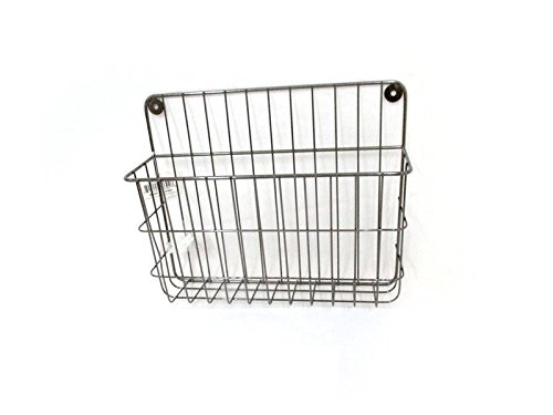 Black nickel plated metal wall file holder