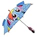 Hasbro Girls Little Pony 'Squeeze and Flap' Fun Rainwear Umbrella, Blue, Age 3-7