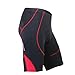 Santic Cycling Men's Shorts Biking Bicycle Bike Pants Half Pants 4D Coolmax Padded Red XL