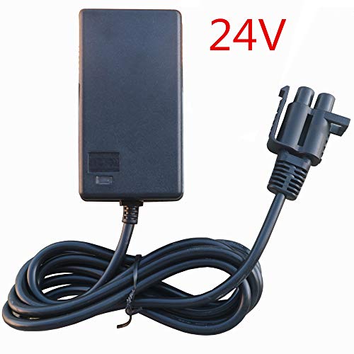 FULIHUA 24V B-Type Plug Charger, for 24-Volt Gravedigger Monster Truck & Yamaha Grizzly Riding Children Ride On Toy Car Grave Digger