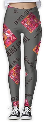 WE Yoga To My Ever Loving I Am Yours Forever Cartoon 3D Print Women's High Waisted For Zumba Pants