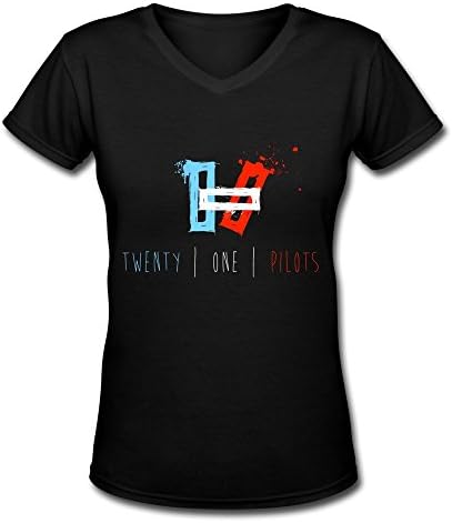 Twenty One Pilots Logo 2016 V Neck T Shirt For Women