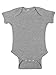 RABBIT SKINS Baby Bodysuit Girl & Boy | Newborn 0-3 Months to 24 Month Toddler, Snap Easy Closure (4400) Heather, 6M