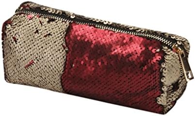 Tootu Unisex Fashion Double Color Sequins Handbag Cosmetic Bag Makeup Pouch (Gold)