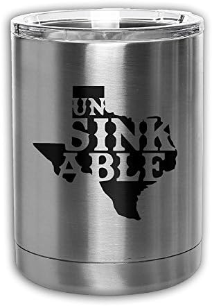 Unsinkable Texas Hurricane Harvey Stainless Steel Vacuum Insulated Tumbler Coffee Mug Car Cups 13oz