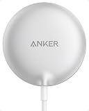 Anker MagSafe Charger Pad Compatible, MagGo iPhone 16 Wireless Charging Pad, Qi2 Certified 15W Wireless Charger for iPhone 16/16 Plus/16 Pro/16 Pro Max/15/14/13/12 Series (White, No Adapter)
