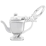 Teapot Charm In Sterling Silver, Charms for
