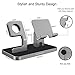 BENTOBEN Cell Phone Stand Compatible with Apple Watch Universal Desktop Stand Holder for iWatch Series 5/4/3/2/1 iPhone 11 Pro Max XS XR X 8 7 6S 6 Plus, Space Gray