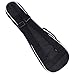CAHAYA Ukulele Bag 23 inch Ukulele Case Oxford Fabric 0.28inch Thick Sponge Padded Adjustable Shoulder Strap with Coconut tree Pattern Style(Black )