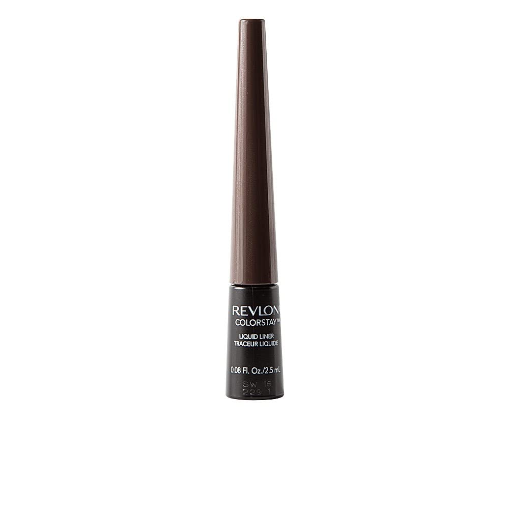 Revlon Colorstay Liquid Eyeliner, Waterproof, Smudgeproof, Longwearing Eye Makeup with Ultra-fine Tip, Black Brown