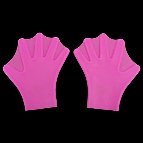 image for Prettyia 2 Pairs Water Gear Silicone Force Web Gloves Swimming Hand Aq