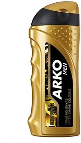 Arko Men Aftershave Cologne Gold Power 250ml Refreshing Energizing Scent