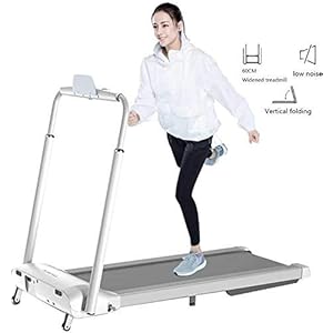 JHSHENGSHI Folding Treadmill Good for Home/Apartment Fitness Compact Electric Running Exercise Machine with Safe Handlebar and LCD Display Easy Control Fitness Training Set