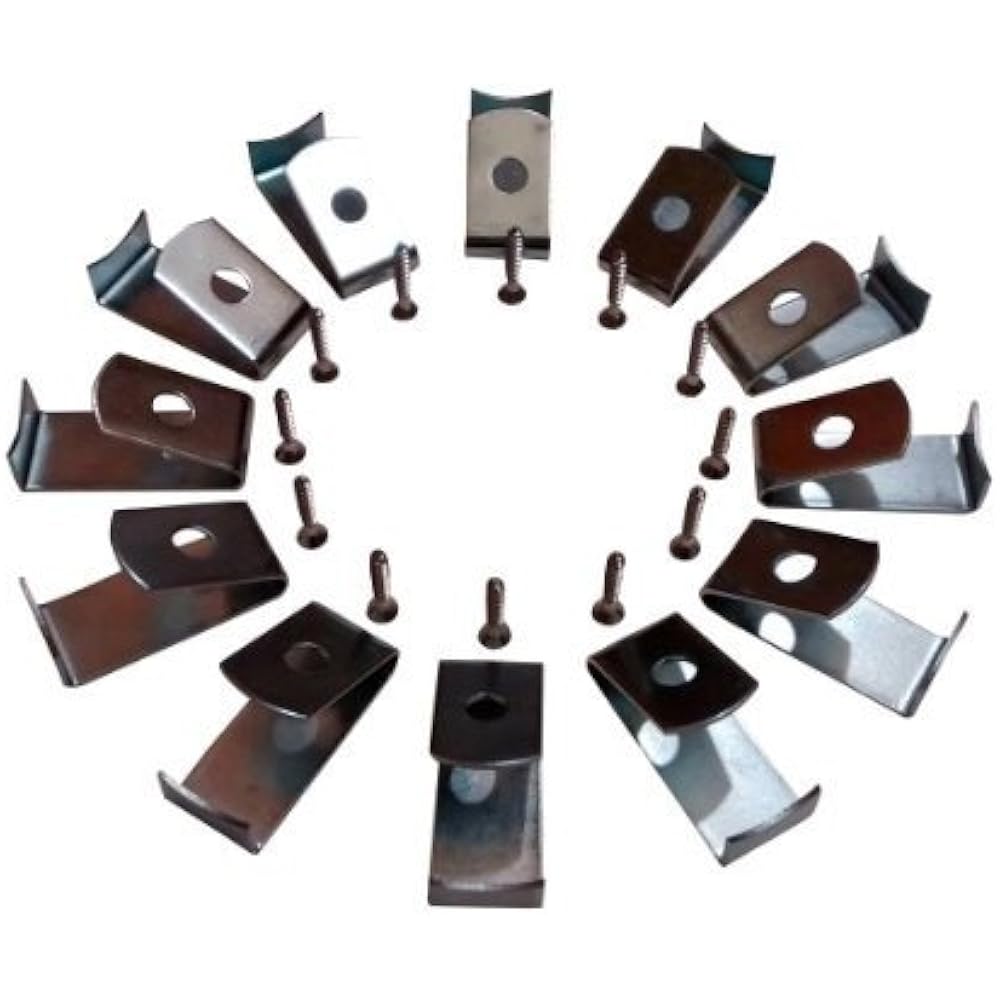 12pack, Flower Pot Clips Klips Holders, Strong Durable Hard Galvanized