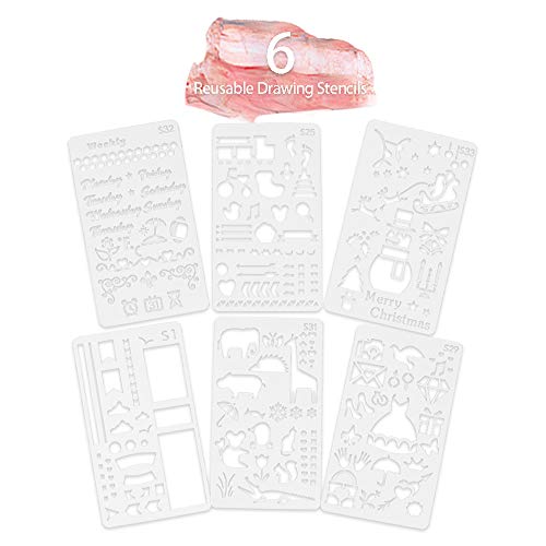 Microwear Watercolour Brush Pen Set [20+1 Watercolour Pens+6 Templates], With Real Soft Flexible Tip, Ideal for Colouring, Painting, Drawing and Calligraphy (Non-Toxic)