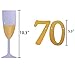 Threemart Glittery Gold Cheers to 70 Years Banner for 70th Birthday Wedding Anniversary Party Decoration