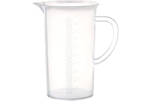 United Scientific 81103 Polypropylene Tall Form Pitchers, 1000ml Capacity (Pack of 6)