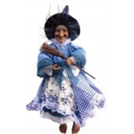 Witches of Pendle - Willow Witch Flying (Blue) 25cm