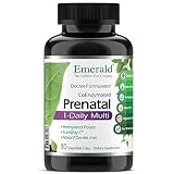 Emerald Laboratories - Prenatal Multi Vit-A-Min (1-Daily) - with Coenzyme Folic Acid Plus "Gentle" Iron - 30 Vegetable Capsules