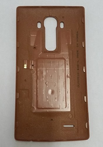 LG Leather Replacement Battery Rear Back Door Cover Case For LG G4, H815, H811, H810, VS986, VS999, US991, F500, LS991 -  Brown Leather