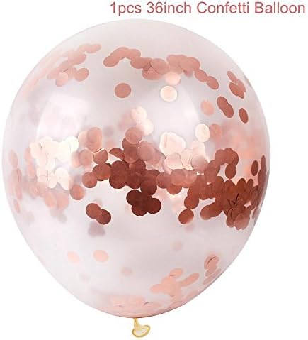 Rose Gold Heart Balloon Foil Champagne Star Balloons Wedding Party Decor Latex Ballon For Birthday Party Decorations 1pc confetti round