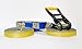 Gibbon Slacklines Flow Line, Yellow/Blue, 25m, 22,5m line + 2,5m Ratchet Strap, Beginners and Advanced, longlining, 25mm/1