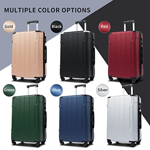 Merax Luggage Set with TSA Lock, Expandable 3 Piece Hardshell