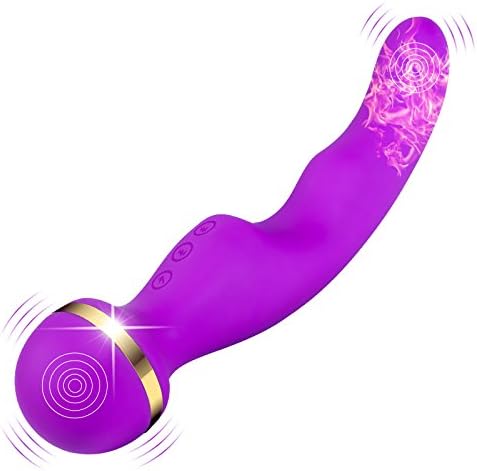 GaGu Waterproof Therapeutic Wand Massager Cordless Double Delight Silicone with Elegant Power Wireless - Multi-Speeds - Quiet Powerful Patterns Per