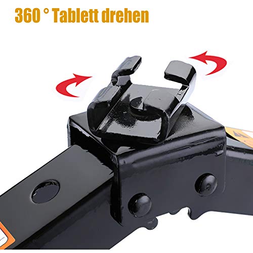 CPROSP Scissor Jack for car/SUV/MPV max 2.5 Tons/5,500lbs Capacity with Hand Crank Trolley Lifter with Ratchet