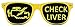 Check Liver Sunglasses - Funny Wayfarer Shades - Yellow Frames