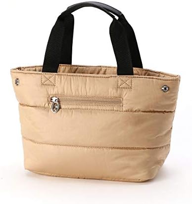 Amazon モノコムサ Mono Comme Ca モノコムサ 中綿素材 で スポーティな 印象 の トートバッグ シャンパンゴールド フリー レディースバッグ 財布