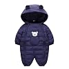 Simplee kids Onesie Baby Romper Peuter Warm Outwear Winterjas Dubbele Rits Baby Hooded Snowsuit voor 3-24 maanden