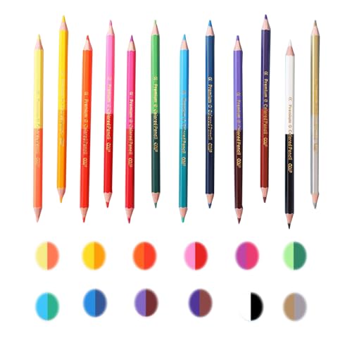 Sauonbly Drawing Pencils, 36pcs Art Supplies Drawing Supplies Sketching Pencils Graphite Pencils Charcoal Pencil Dual Ended Colored Pencil Art Set for Beginners Artists