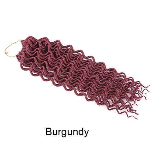 Buy Alirobam Faux Locs Curly 18inch Long Crochet Braiding Hair