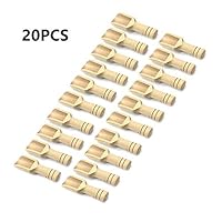 TTBD 20Pcs Mini Wooden Scoop, 3 Inch Long Scoop for Condiment, Milk, Tea, Spices, Flour, Sugar, Salt