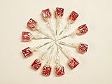 Old Fashion Cinnamon Lollipops - 12 PK - Nostalgia Cube Suckers - Special Price