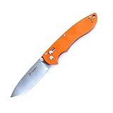 Ganzo G740-OR Orange Folding Knife Handle G10 Blade 440c Lock Axis