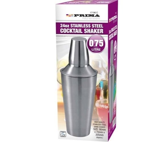 LARGE 24OZ COCKTAIL SHAKER BARTENDER MIXER DRINK 0.75 STAINLESS STEEL DRINKS SET