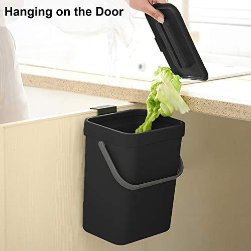 LALASTAR Mini Countertop Trash Can, Compact Waste Basket Garbage Can