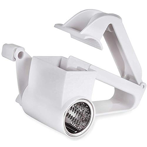 Restaurant Style Kitchen Rotary Cheese Grater With Stainless Steel Drum