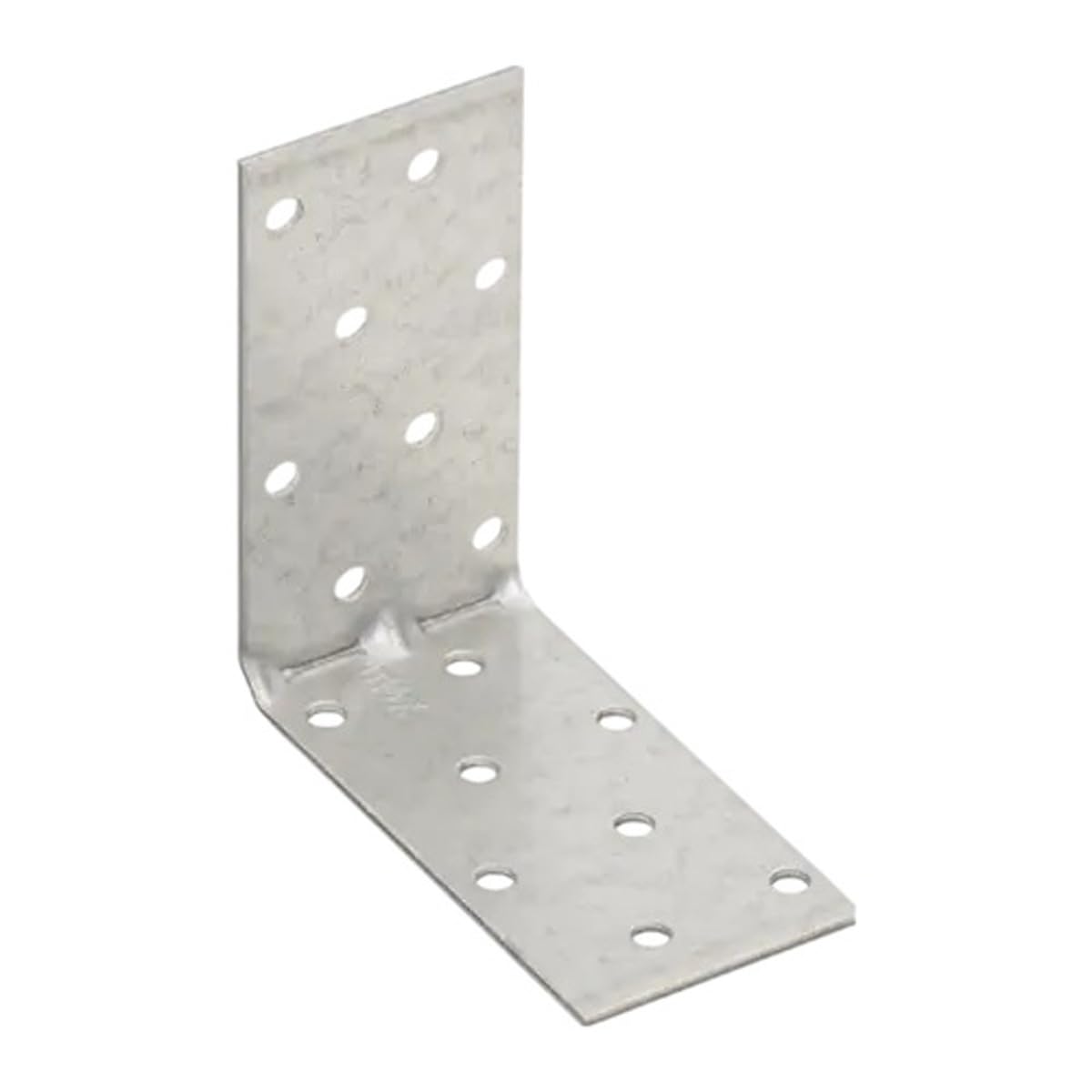 80mm x 80mm x 40mm Heavy Duty Perforated Angle Bracket with Reinforcement Corner Reinforced Metal Braces Steel Repair Connector KMP7 (Pack of 1) L11ABC