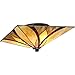 Quoizel TFAS1615VA Asheville Tiffany Flush Mount Ceiling Lighting, 2-Light, 120 Watts, Valiant Bronze (7